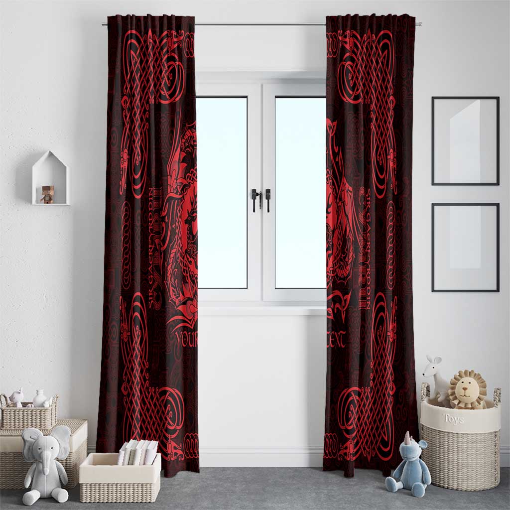 Personalized Carmarthenshire Sir Gaerfyrddin Window Curtain Red Deer Stag Celtic-inspired - Wonder Print Shop