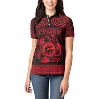 Personalized Carmarthenshire Sir Gaerfyrddin Women Polo Shirt Red Deer Stag Celtic-inspired - Wonder Print Shop