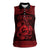 Personalized Carmarthenshire Sir Gaerfyrddin Women Sleeveless Polo Shirt Red Deer Stag Celtic-inspired - Wonder Print Shop