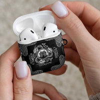 Personalized Denbighshire Sir Ddinbych AirPods Case Black Gatehouse Denbigh Castle Celtic-inspired - Wonder Print Shop