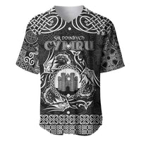Personalized Denbighshire Sir Ddinbych Baseball Jersey Black Gatehouse Denbigh Castle Celtic-inspired - Wonder Print Shop