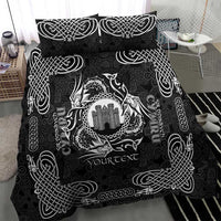 Personalized Denbighshire Sir Ddinbych Bedding Set Black Gatehouse Denbigh Castle Celtic-inspired - Wonder Print Shop