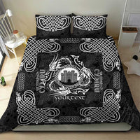 Personalized Denbighshire Sir Ddinbych Bedding Set Black Gatehouse Denbigh Castle Celtic-inspired - Wonder Print Shop