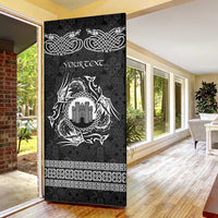 Personalized Denbighshire Sir Ddinbych Door Cover Black Gatehouse Denbigh Castle Celtic-inspired - Wonder Print Shop