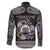 Personalized Denbighshire Sir Ddinbych Family Matching Long Sleeve Bodycon Dress and Hawaiian Shirt Black Gatehouse Denbigh Castle Celtic-inspired - Wonder Print Shop