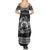 Personalized Denbighshire Sir Ddinbych Family Matching Summer Maxi Dress and Hawaiian Shirt Black Gatehouse Denbigh Castle Celtic-inspired - Wonder Print Shop