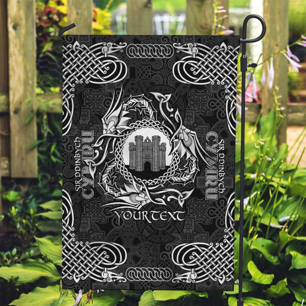 Personalized Denbighshire Sir Ddinbych Garden Flag Black Gatehouse Denbigh Castle Celtic-inspired - Wonder Print Shop