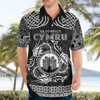 Personalized Denbighshire Sir Ddinbych Hawaiian Shirt Black Gatehouse Denbigh Castle Celtic-inspired - Wonder Print Shop