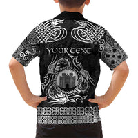 Personalized Denbighshire Sir Ddinbych Kid Hawaiian Shirt Black Gatehouse Denbigh Castle Celtic-inspired - Wonder Print Shop