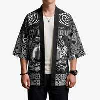 Personalized Denbighshire Sir Ddinbych Kimono Black Gatehouse Denbigh Castle Celtic-inspired - Wonder Print Shop