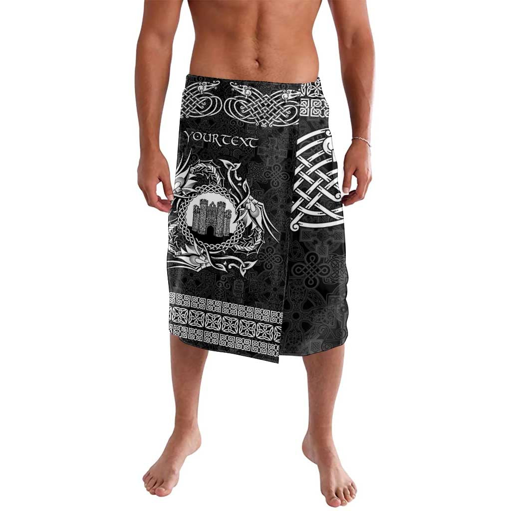 Personalized Denbighshire Sir Ddinbych Lavalava Black Gatehouse Denbigh Castle Celtic-inspired - Wonder Print Shop