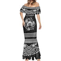 Personalized Denbighshire Sir Ddinbych Mermaid Dress Black Gatehouse Denbigh Castle Celtic-inspired - Wonder Print Shop