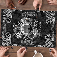 Personalized Denbighshire Sir Ddinbych Puzzle Black Gatehouse Denbigh Castle Celtic-inspired - Wonder Print Shop