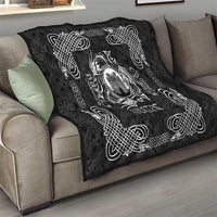 Personalized Denbighshire Sir Ddinbych Quilt Black Gatehouse Denbigh Castle Celtic-inspired - Wonder Print Shop