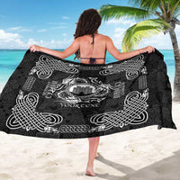 Personalized Denbighshire Sir Ddinbych Sarong Black Gatehouse Denbigh Castle Celtic-inspired - Wonder Print Shop
