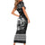 Personalized Denbighshire Sir Ddinbych Short Sleeve Bodycon Dress Black Gatehouse Denbigh Castle Celtic-inspired - Wonder Print Shop