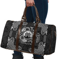 Personalized Denbighshire Sir Ddinbych Travel Bag Black Gatehouse Denbigh Castle Celtic-inspired - Wonder Print Shop