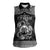 Personalized Denbighshire Sir Ddinbych Women Sleeveless Polo Shirt Black Gatehouse Denbigh Castle Celtic-inspired - Wonder Print Shop