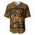 Personalized Denbighshire Sir Ddinbych Baseball Jersey Gold Gatehouse Denbigh Castle Celtic-inspired - Wonder Print Shop