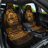 Personalized Denbighshire Sir Ddinbych Car Seat Cover Gold Gatehouse Denbigh Castle Celtic-inspired - Wonder Print Shop