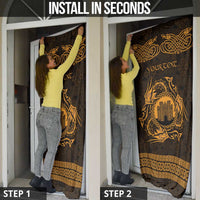 Personalized Denbighshire Sir Ddinbych Door Cover Gold Gatehouse Denbigh Castle Celtic-inspired - Wonder Print Shop