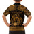 Personalized Denbighshire Sir Ddinbych Family Matching Off Shoulder Maxi Dress and Hawaiian Shirt Gold Gatehouse Denbigh Castle Celtic-inspired - Wonder Print Shop