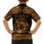 Personalized Denbighshire Sir Ddinbych Family Matching Short Sleeve Bodycon Dress and Hawaiian Shirt Gold Gatehouse Denbigh Castle Celtic-inspired - Wonder Print Shop