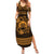 Personalized Denbighshire Sir Ddinbych Family Matching Summer Maxi Dress and Hawaiian Shirt Gold Gatehouse Denbigh Castle Celtic-inspired - Wonder Print Shop
