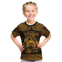 Personalized Denbighshire Sir Ddinbych Kid T Shirt Gold Gatehouse Denbigh Castle Celtic-inspired - Wonder Print Shop