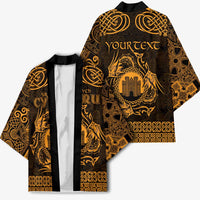 Personalized Denbighshire Sir Ddinbych Kimono Gold Gatehouse Denbigh Castle Celtic-inspired - Wonder Print Shop