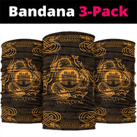 Personalized Denbighshire Sir Ddinbych Neck Gaiter Gold Gatehouse Denbigh Castle Celtic-inspired - Wonder Print Shop