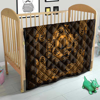 Personalized Denbighshire Sir Ddinbych Quilt Gold Gatehouse Denbigh Castle Celtic-inspired - Wonder Print Shop