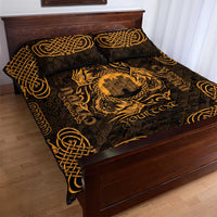 Personalized Denbighshire Sir Ddinbych Quilt Bed Set Gold Gatehouse Denbigh Castle Celtic-inspired - Wonder Print Shop