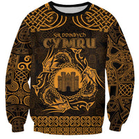 Personalized Denbighshire Sir Ddinbych Sweatshirt Gold Gatehouse Denbigh Castle Celtic-inspired - Wonder Print Shop
