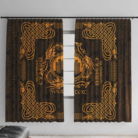 Personalized Denbighshire Sir Ddinbych Window Curtain Gold Gatehouse Denbigh Castle Celtic-inspired - Wonder Print Shop