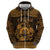 Personalized Denbighshire Sir Ddinbych Zip Hoodie Gold Gatehouse Denbigh Castle Celtic-inspired - Wonder Print Shop