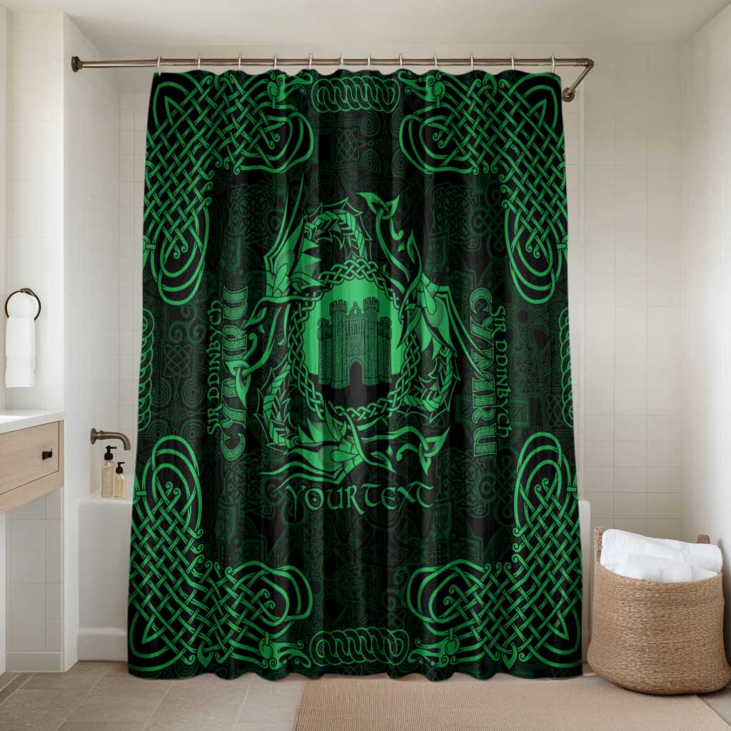 Personalized Denbighshire Sir Ddinbych Bathroom Set Green Gatehouse Denbigh Castle Celtic-inspired - Wonder Print Shop