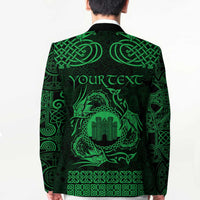 Personalized Denbighshire Sir Ddinbych Blazer Green Gatehouse Denbigh Castle Celtic-inspired - Wonder Print Shop