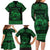 Personalized Denbighshire Sir Ddinbych Family Matching Long Sleeve Bodycon Dress and Hawaiian Shirt Green Gatehouse Denbigh Castle Celtic-inspired - Wonder Print Shop