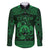 Personalized Denbighshire Sir Ddinbych Family Matching Long Sleeve Bodycon Dress and Hawaiian Shirt Green Gatehouse Denbigh Castle Celtic-inspired - Wonder Print Shop