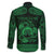 Personalized Denbighshire Sir Ddinbych Family Matching Long Sleeve Bodycon Dress and Hawaiian Shirt Green Gatehouse Denbigh Castle Celtic-inspired - Wonder Print Shop
