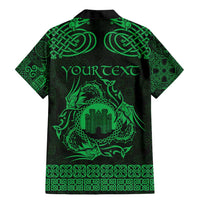 Personalized Denbighshire Sir Ddinbych Family Matching Mermaid Dress and Hawaiian Shirt Green Gatehouse Denbigh Castle Celtic-inspired - Wonder Print Shop