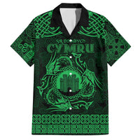 Personalized Denbighshire Sir Ddinbych Family Matching Puletasi and Hawaiian Shirt Green Gatehouse Denbigh Castle Celtic-inspired - Wonder Print Shop