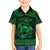 Personalized Denbighshire Sir Ddinbych Family Matching Short Sleeve Bodycon Dress and Hawaiian Shirt Green Gatehouse Denbigh Castle Celtic-inspired - Wonder Print Shop