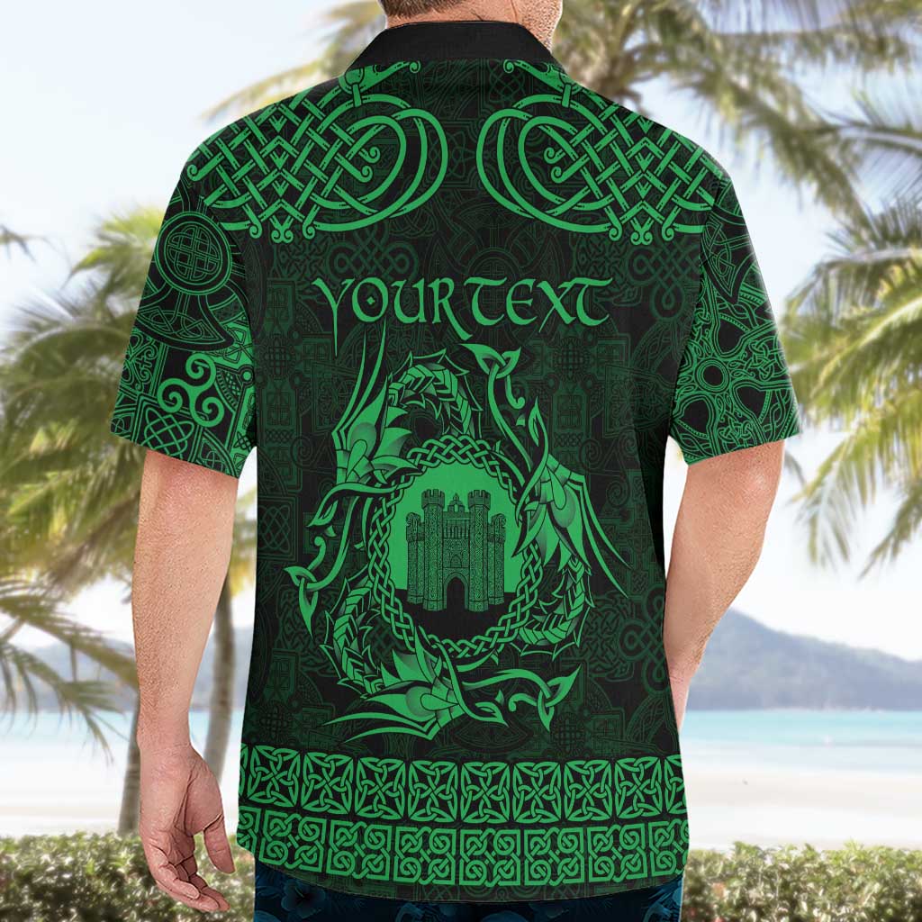 Personalized Denbighshire Sir Ddinbych Hawaiian Shirt Green Gatehouse Denbigh Castle Celtic-inspired - Wonder Print Shop