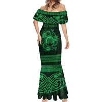 Personalized Denbighshire Sir Ddinbych Mermaid Dress Green Gatehouse Denbigh Castle Celtic-inspired - Wonder Print Shop