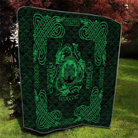 Personalized Denbighshire Sir Ddinbych Quilt Green Gatehouse Denbigh Castle Celtic-inspired - Wonder Print Shop