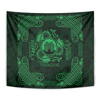Personalized Denbighshire Sir Ddinbych Tapestry Green Gatehouse Denbigh Castle Celtic-inspired - Wonder Print Shop