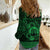 Personalized Denbighshire Sir Ddinbych Women Casual Shirt Green Gatehouse Denbigh Castle Celtic-inspired - Wonder Print Shop