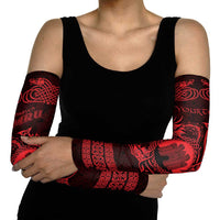 Personalized Denbighshire Sir Ddinbych Arm Sleeves Red Gatehouse Denbigh Castle Celtic-inspired - Wonder Print Shop